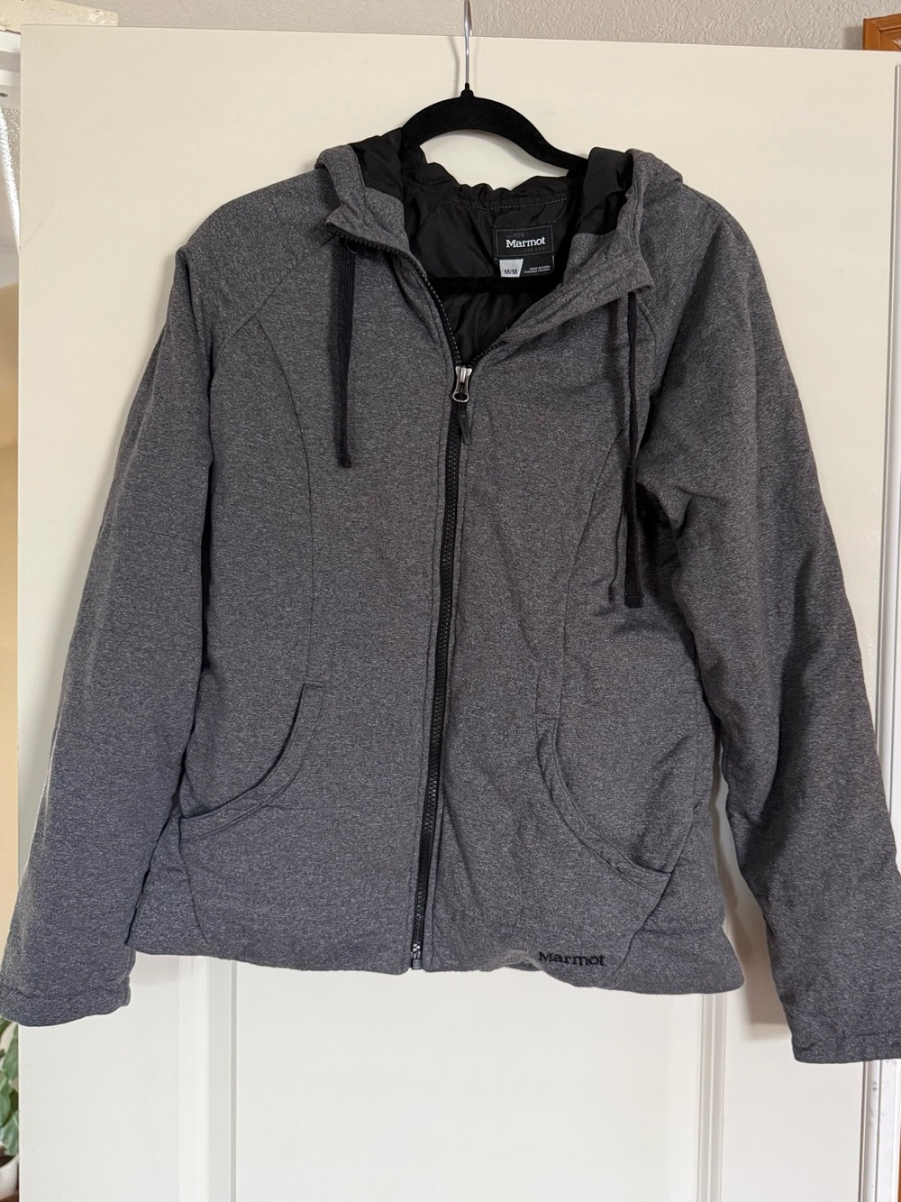MARMOT Women's Gray Hooded Zip Jacket